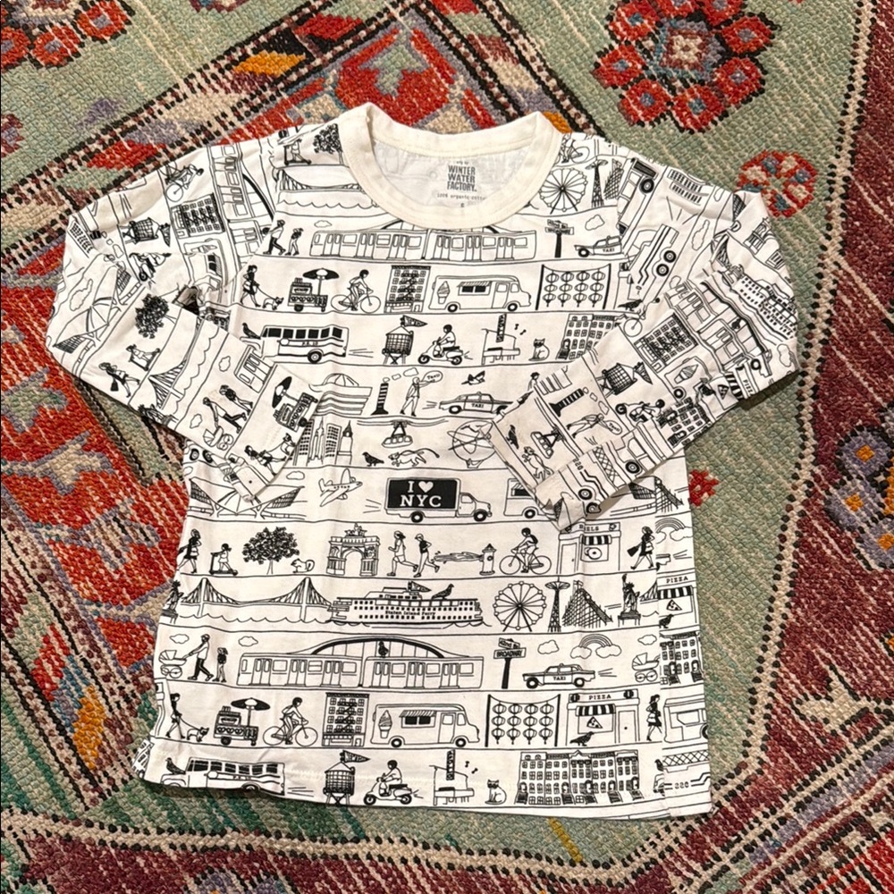 Winter Water Factory NYC Graphic Long Sleeve Tee